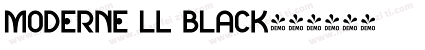 Moderne LL Black字体转换